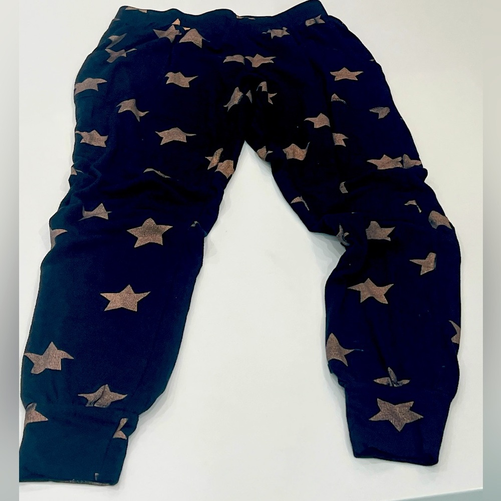 Terez joggers small. Black copper stars. Pockets